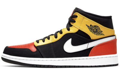 Jordan 1 Mid Black Amarillo Orange  852542-087-image