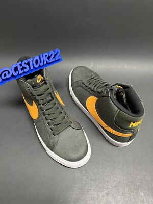 NIKE SB ZOOM BLAZER MID UNDEFEATED [864349 308] SEQUOIA UNDFTD ORANGE Sz 7-image