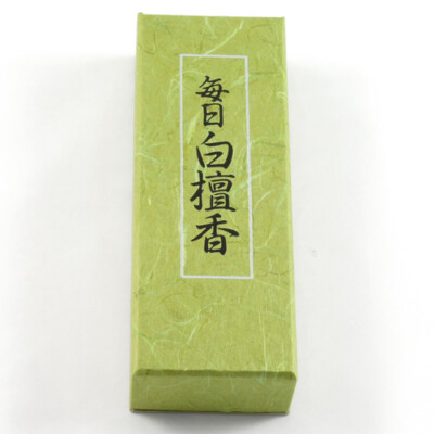 Japanese Sandalwood Incense Sticks Joss MAINICHI BYAKUDAN 150 Stick Box-image