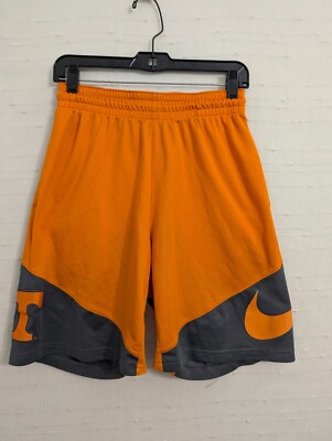 Nike Dri Fit Boys Medium shorts UT Vols basketball orange gray elastic drawstrin-image
