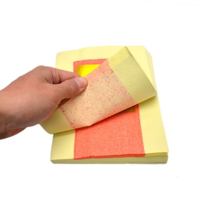 200 Sheets Chinese Joss Paperfor Decoupage Scrapbooking - Gold and Silver Foil-image