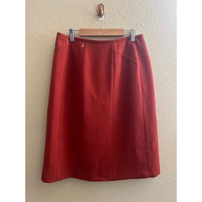 Kasper Women's Burnt Orange Career Business Skirt NWOTS Sz 6P -image