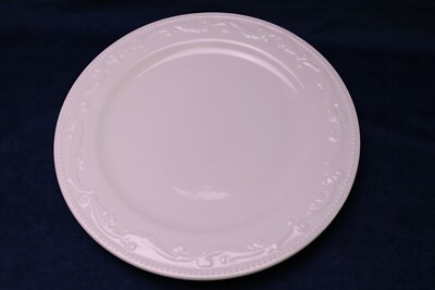 Mesa International MSA8 White Embossed Dots XL Dinner Plate 12 