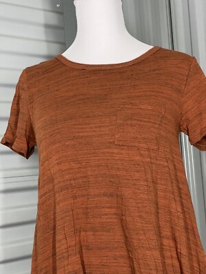 Lularoe XXS orange high low dress-image