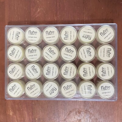Flaire by Creative Co-Op Orange Clove Scent Sample Wickless Candle Lot of 24-image