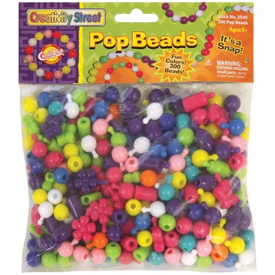 Creativity Street Pop Beads 300/Pkg-Assorted Shapes CKC3540-image