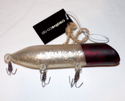 Creative Co-Op Blown Glass Christmas Ornament Antique Style Fishing Lure Hook-image