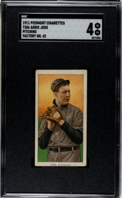 T206 Addie Joss Pitching Piedmont Back Factory 42 SGC 4 (Pop 1) (None Higher)-image