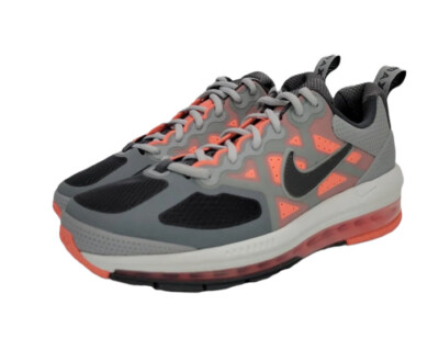 Nike AIR MAX GENOME Men's Sneaker Gray/Orange/Black Size 4.5  CW1648-004 NEW!-image