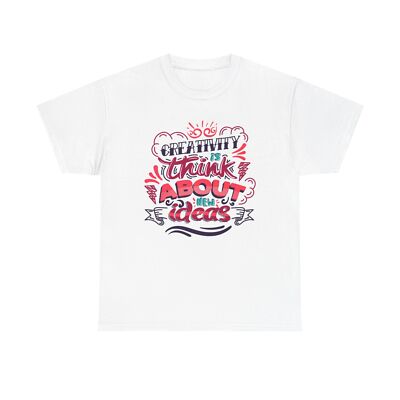 Creativity Think About New Ideas T Shirt Unisex Heavy Cotton Tee-image