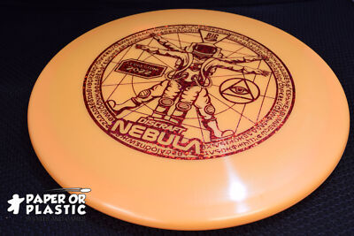 Discraft Ledgestone 2022 BIG Z NEBULA Disc Golf 176 Mid-Range Lt Orange NEW Red-image