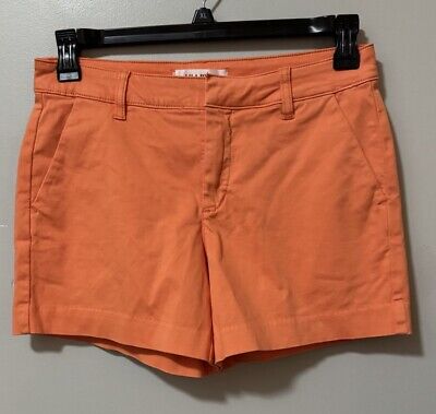 Lila Ryan Shorts Woman’s SZ 4 Orange The Susannah Chino-image
