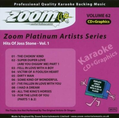 Karaoke - Zoom Platinum Artists Series Vol.62: Hits of Joss Stone Vol.1/+Graphic-image