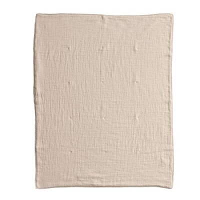 Creative Co-Op Creative Co-Op Cotton Double Cloth Baby Blanket with Trim in B...-image