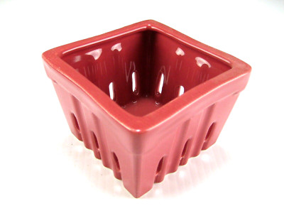 CREATIVE CO-OP STONEWARE BERRY BOWL GLOSS FINISH RASPBERRY COLOR 4
