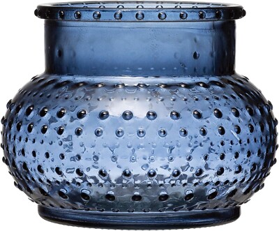 Creative Co-Op Glass Hobnail Candleholder/Vase (Holds 5