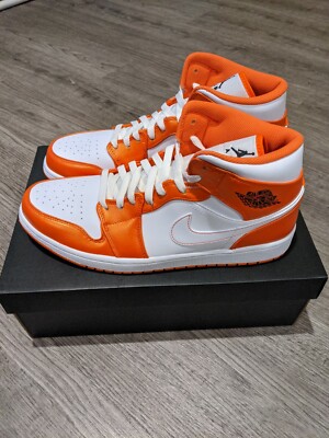 Men's Size 12.5 - Air Jordan 1 Mid SE DM3531800 Electro Orange/Black White-image