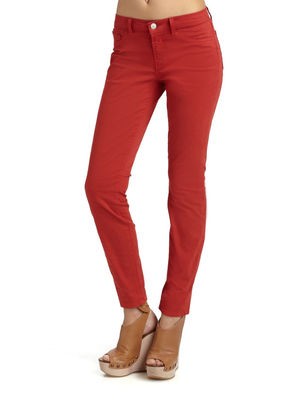 J Brand Womens 811 Skinny Leg Jeans Size 25 Mid-Rise Pants Blood Orange-image