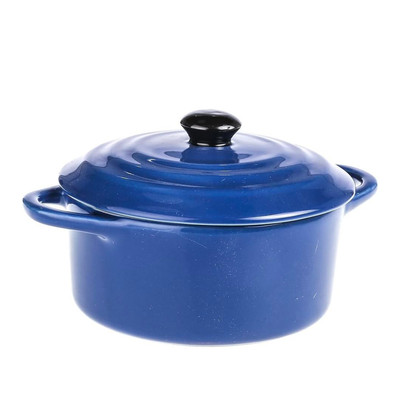 Creative Co-op Ceramic Mini Baker - Blue-image