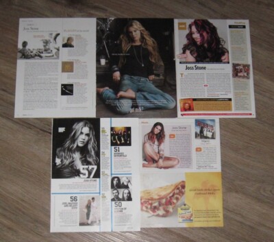 Joss Stone original FULL PAGED magazine clippings pages PHOTO article-image