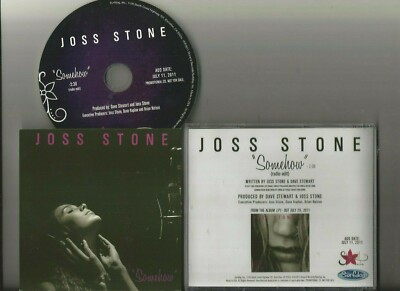Joss Stone Somehow Radio Edit  CD US promotional single Surfdog 2011 VG+/EX  D-image
