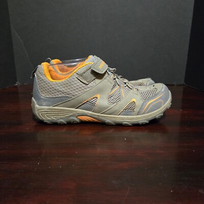 Merrell Boys Hiking Shoes Chameleon Access Mid Waterproof Orange Gray size 7-image