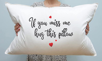 Long Distance Relationship Gifts, If You Miss me Hug This Cuddle Pillow Cover...-image