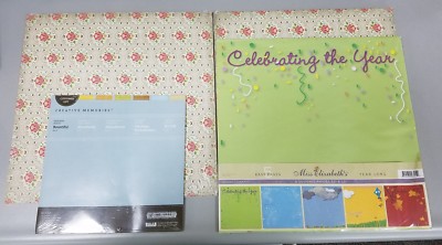 Scrapbooking Lot Paper 3D Stickers Ribbon Frame Template Boarders Brand New -image