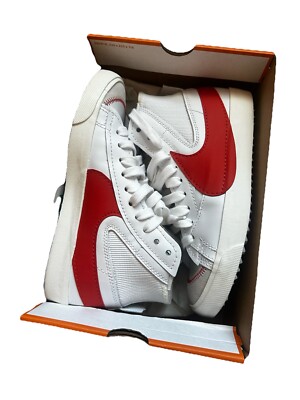 Size 11 - Nike Blazer '77 Jumbo Mid White Total Orange - Wore once-image