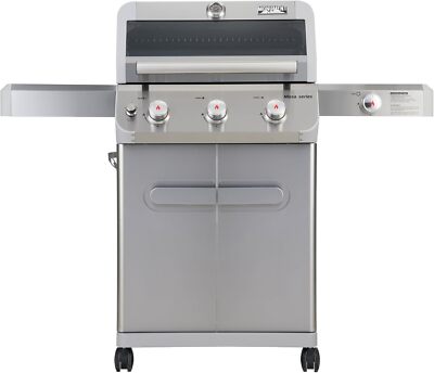 Monument Grills Outdoor Barbecue Stainless Steel 3 Burner Propane Gas Grill-image