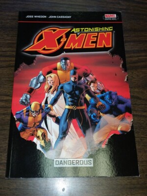 X MEN ASTONISHING DANGEROUS JOSS WHEDON MARVEL GRAPHIC NOVEL TPB PAPERBACK<-image