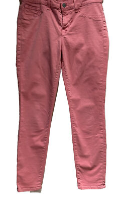 👖🧡J Brand Address Skinny Jeans Size 28 Capri Coral-image
