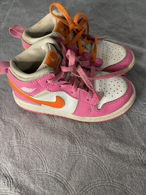Air Jordan 1 Mid (TD) 'Pinksicle Orange' Toddler Shoes Size 10C DX3239-681-image