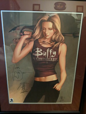Buffy Vampire Slayer Season 8 Joss Whedon & Jo Chen signed lithograph poster-image