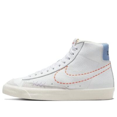Nike Womens Blazer Mid 77 White Orange Lilac Sz 10 CZ1055100 Fashion Shoe-image