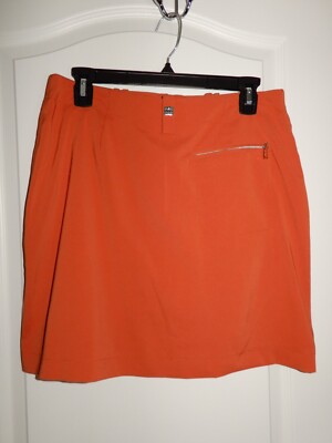DKNY Golf Burnt ORANGE Skort Skirt - Size 8-image