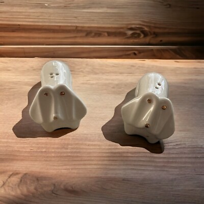 Creative Co-op Basset Hound Dachshund Dog Salt & Pepper Shaker Set-image