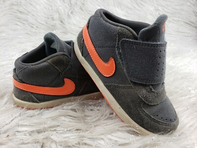 Nike Toddler Mark Mid 3 SMS  525126 081 Size 9C Grey Orange TD-image