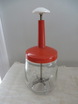 Vintage Orange Federal Housewares Chopper Mid Century Food Nuts Dicer Chicago-image