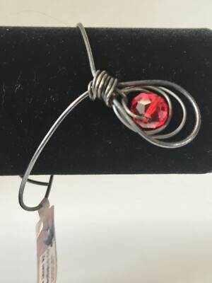 Kris Lanae By Creative Co- Op Black Wire Red Beaded Boho Bracelet-image