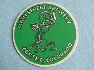 Beer Coaster ~ MAIN STREET Brewery Mesa Cerveza ~ Cortez, COLORADO ~ Est in 1995-image