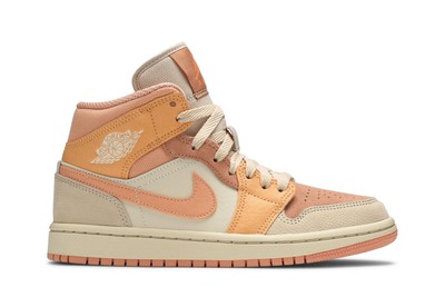 Air Jordan Wmns Air Jordan 1 Mid 'Apricot' DH4270-800 New Size-image