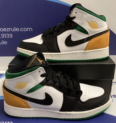 Air Jordan 1 Mid Oakland Kids Size 4.5y-image
