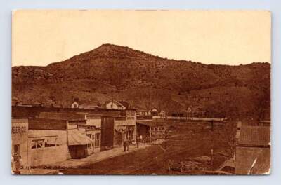 Main Street DE BEQUE Colorado ~ Antique Mesa County Grand Junction Postcard 1910-image