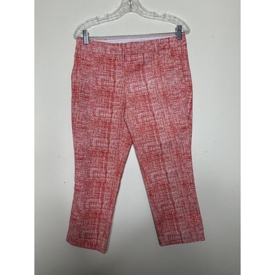 Katherine Barclay Montreal Women’s 6 Printed Cropped Chino Dress Pants Orange-image
