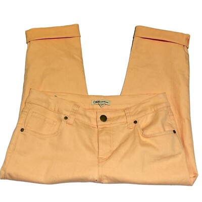 cAbi Sz 4 Peach Jean Capris-image