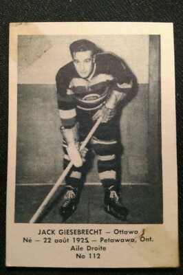 1952-53 Laval Dairy Update Subset #112 Jack Giesebrecht-image