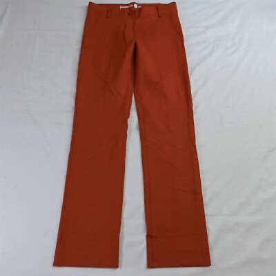 Betabrand Small Orange Ponte Pull On W0076 Straight Dress Pant Yoga Pants-image