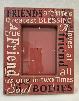 Creative Co-op HOME Red Picture Photo Frame 