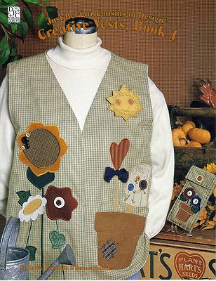 1995 Pattern Booklet Creative Vests Book 1 By Kenna Reynolds & Donna Malone #60-image